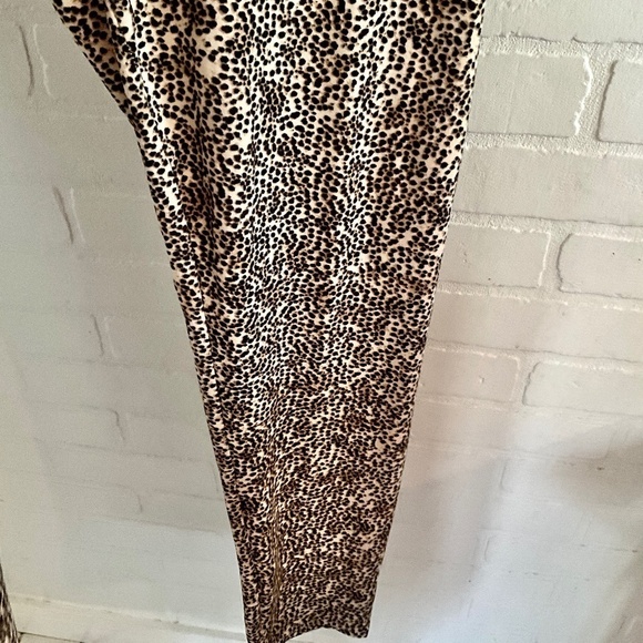 Print legging pants Peach skin Cheetah Leopard leggings High rise plus Size 2X - Picture 3 of 6